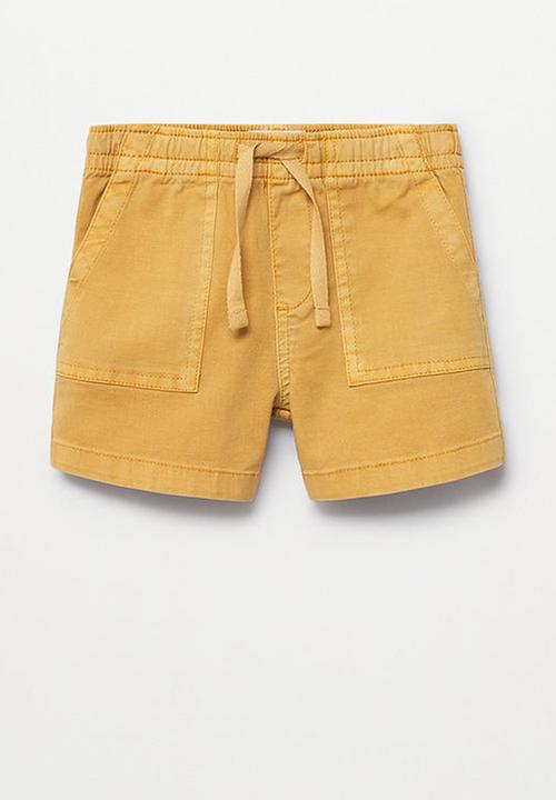 MANGO - Bermuda shorts max - mustard