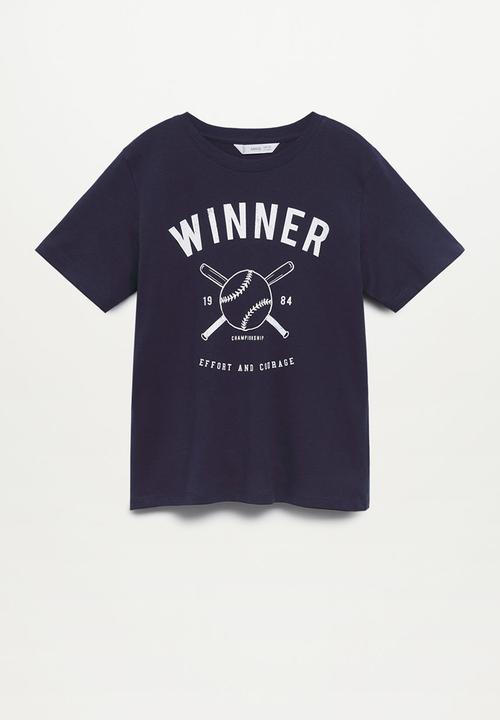 MANGO - T-shirt winner - navy