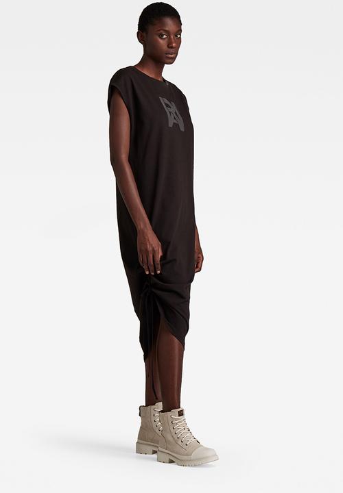 G-STAR - Raw adjustable tee dress - black