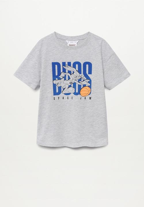 MANGO - T-shirt space - grey