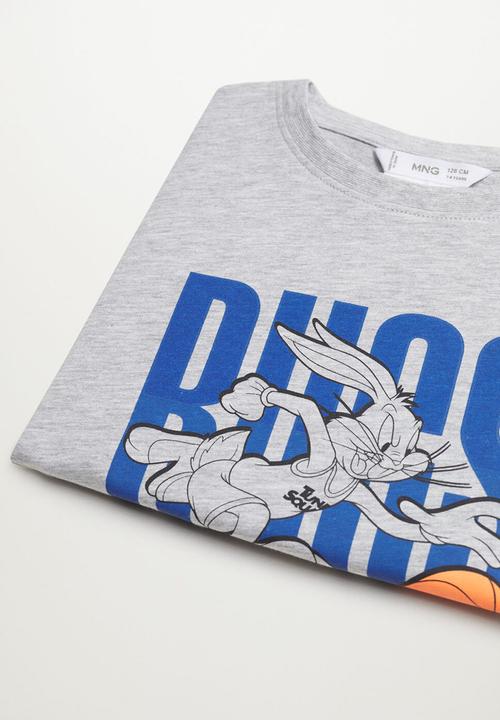 MANGO - T-shirt space - grey