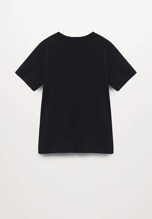 MANGO - T-shirt hulk - black