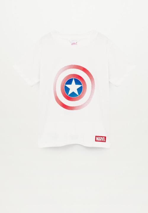 MANGO - T-shirt circle - white