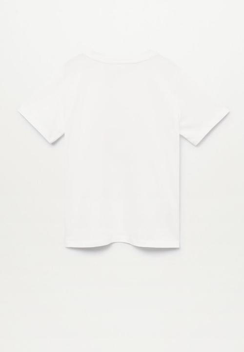 MANGO - T-shirt circle - white