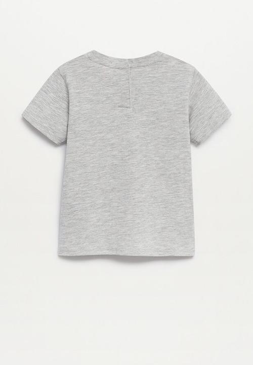 MANGO - T-shirt basic - grey