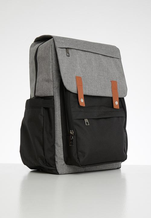 Pop Candy - Nappy bag - black & grey