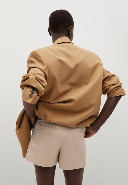 MANGO - Shorts chino - light pastel grey