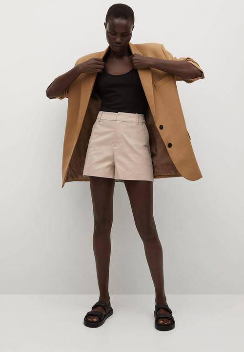 MANGO - Shorts chino - light pastel grey