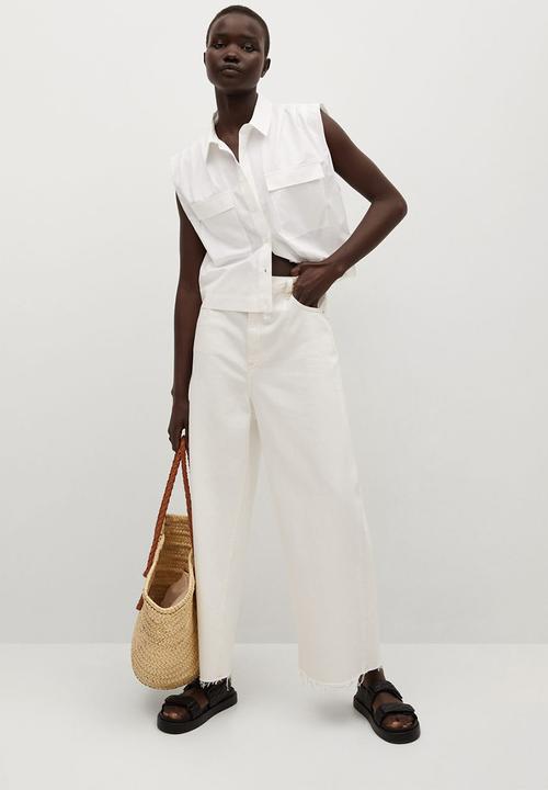 MANGO - Shirt rita - off white