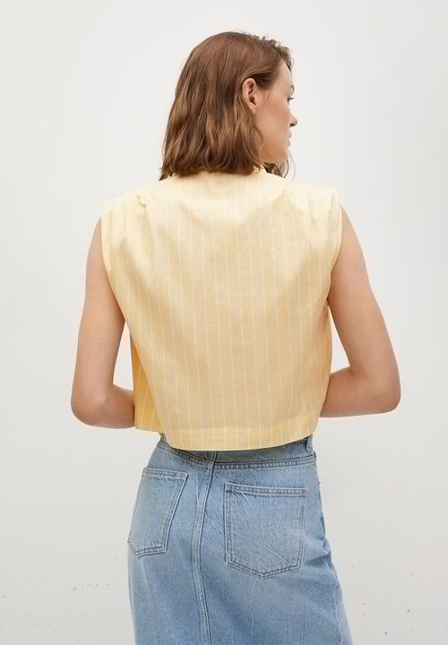MANGO - Shirt rita - light yellow