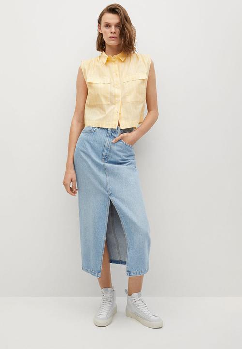 MANGO - Shirt rita - light yellow