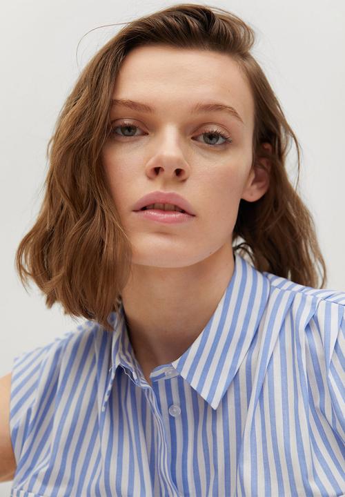MANGO - Shirt rita - medium blue