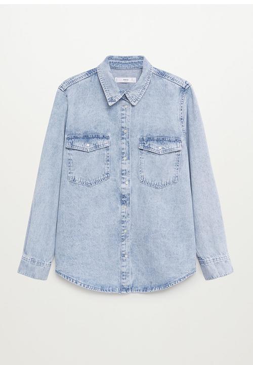 MANGO - Shirt angy - blue