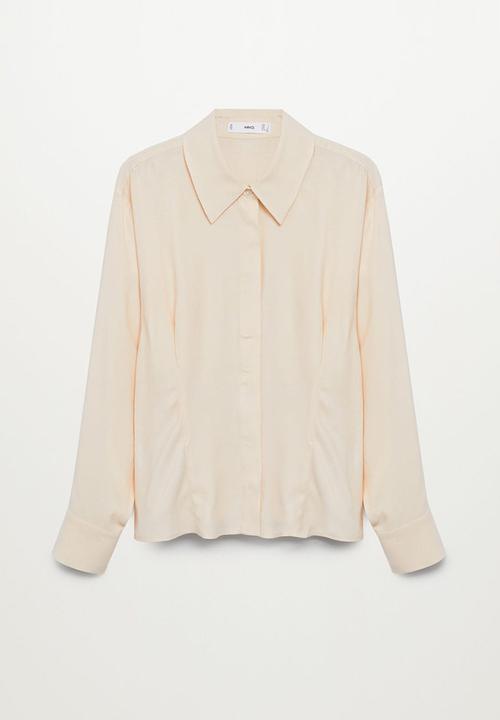 MANGO - Shirt royk - light beige