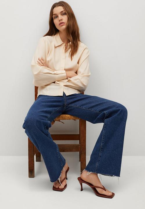 MANGO - Shirt royk - light beige