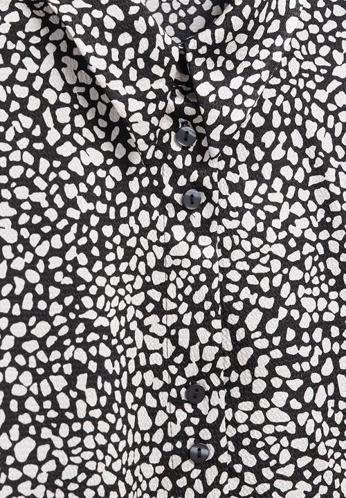 MANGO - Shirt bremen - black & white