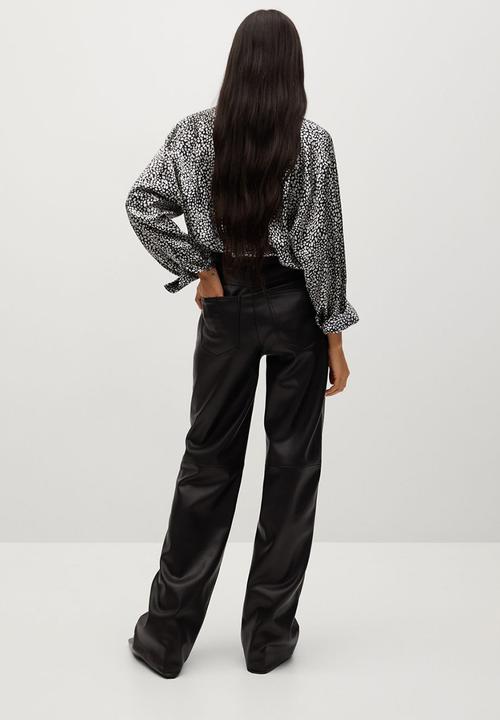 MANGO - Shirt bremen - black & white