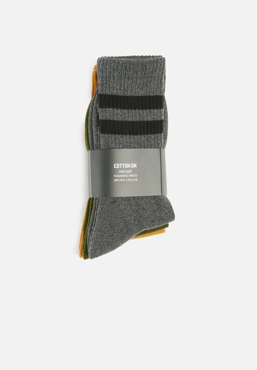 Cotton On - 3 Pack active socks - multi 