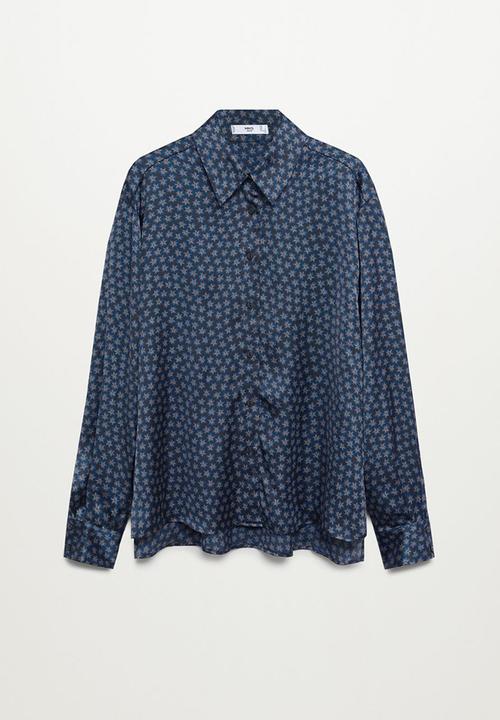 MANGO - Shirt chiqui - blue