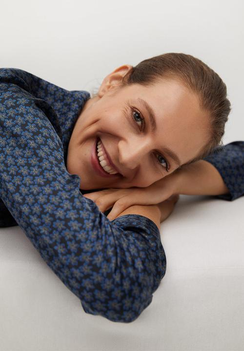 MANGO - Shirt chiqui - blue