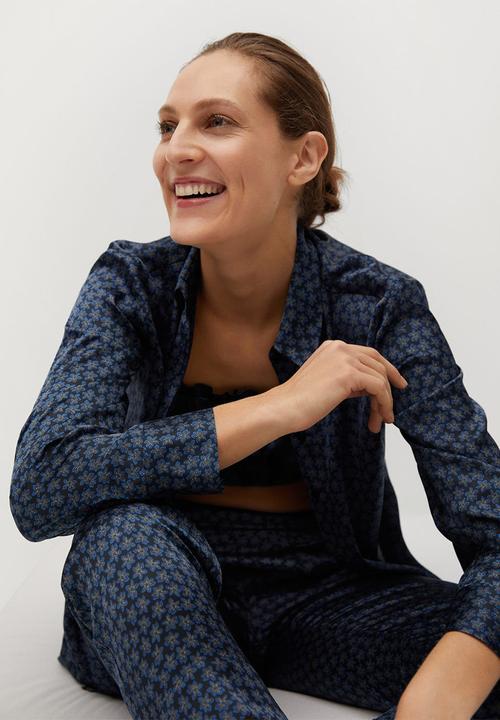 MANGO - Shirt chiqui - blue