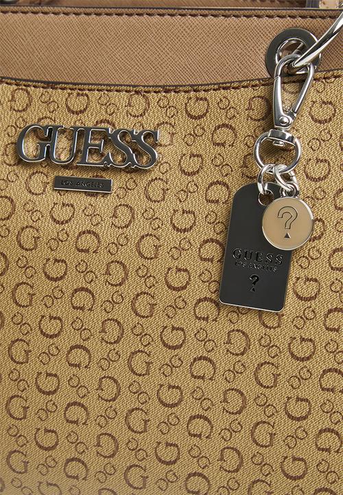GUESS - Fincher satchel - mocha