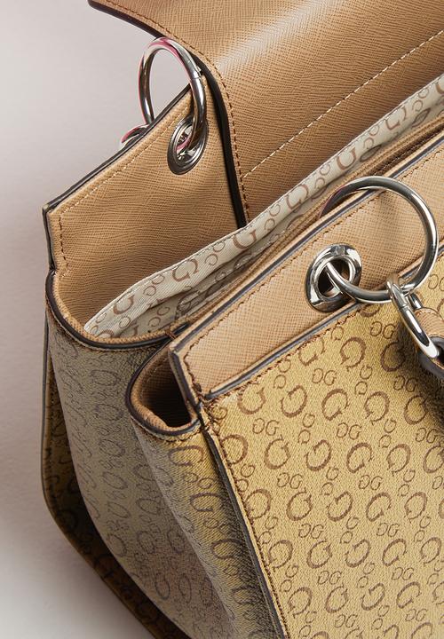 GUESS - Fincher satchel - mocha
