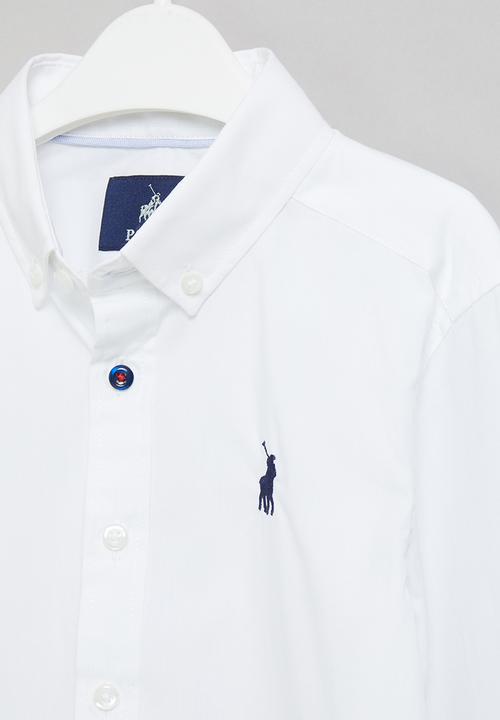 POLO - Boys nicholas long sleeve shirt - white