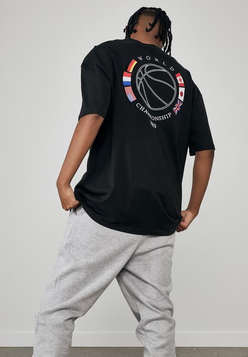 Factorie - Oversized graphic T-shirt - black