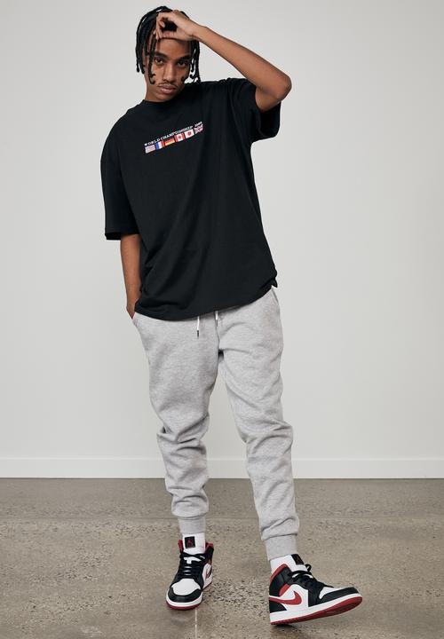 Factorie - Oversized graphic T-shirt - black