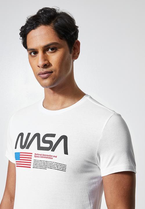 Superbalist - Nate nasa printed crew neck tee - white