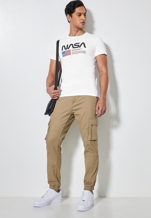 Superbalist - Nate nasa printed crew neck tee - white