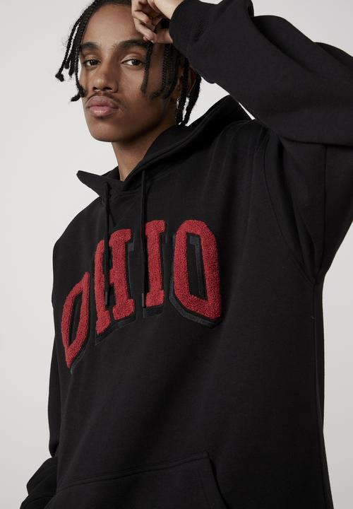 Factorie - Oversized graphic hoodie - black