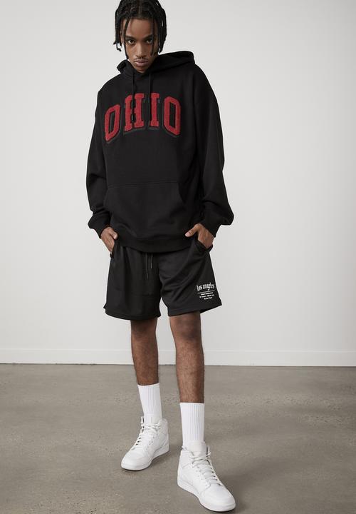 Factorie - Oversized graphic hoodie - black