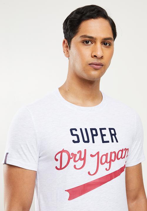 Superdry. - Collegiate graphic tee - ice marl