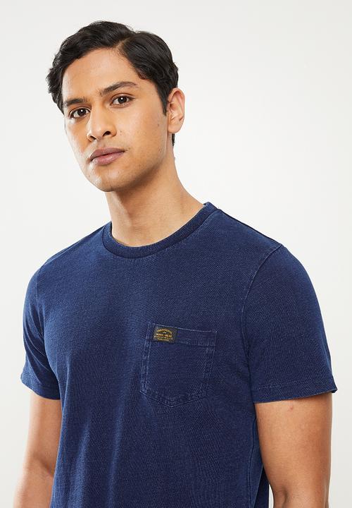 Superdry. - Workwear pocket tee - navy