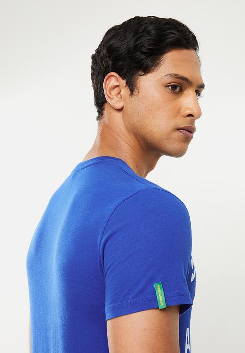 Superdry. - Track and field graphic tee - royal blue