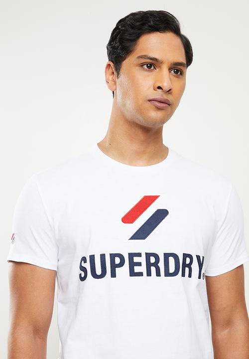 Superdry. - Sportstyle classic tee - white 