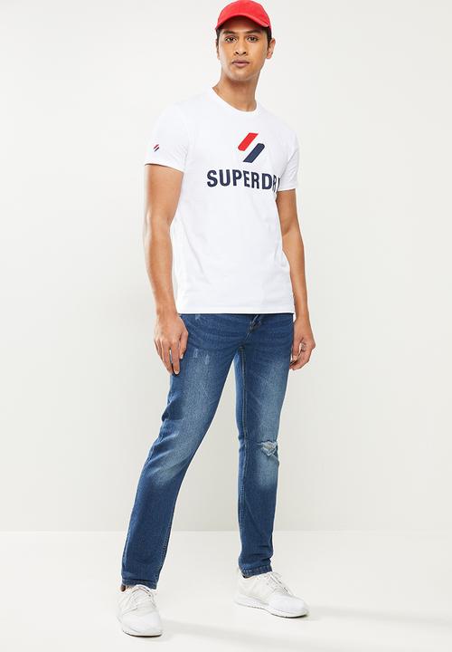 Superdry. - Sportstyle classic tee - white 