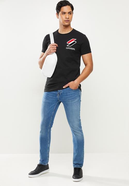 Superdry. - Sportstyle chenille tee - black