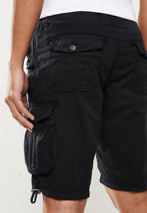 Brave Soul - George cargo shorts - black