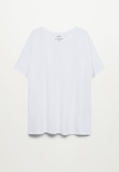 Violeta by Mango - Plus T-shirt easy - white
