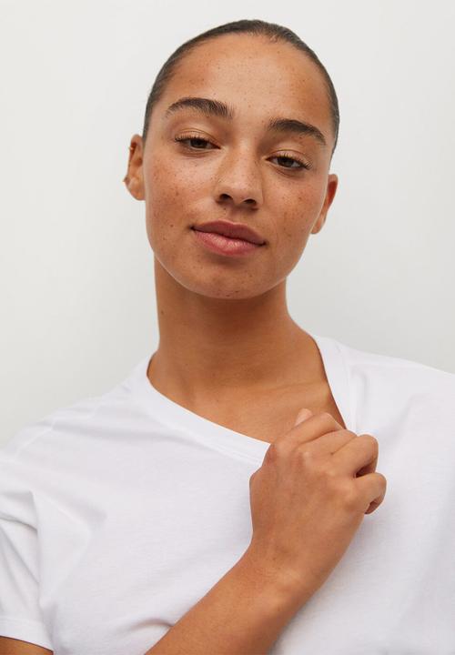 Violeta by Mango - Plus T-shirt easy - white