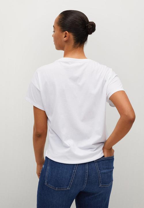 Violeta by Mango - Plus T-shirt easy - white