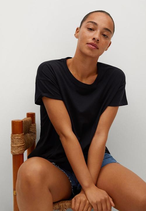 Violeta by Mango - Plus T-shirt easy - black