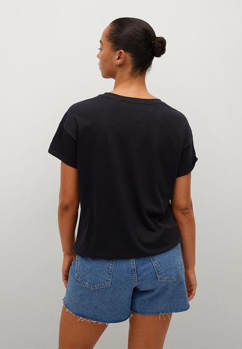 Violeta by Mango - Plus T-shirt easy - black