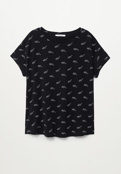 Violeta by Mango - Plus T-shirt easypri - black