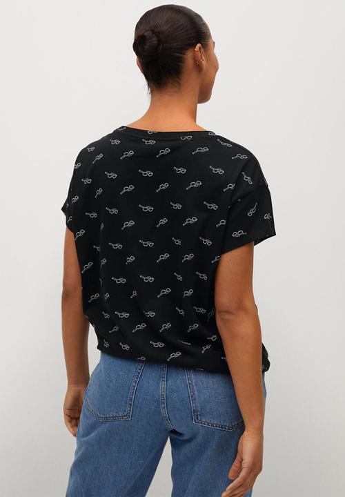 Violeta by Mango - Plus T-shirt easypri - black