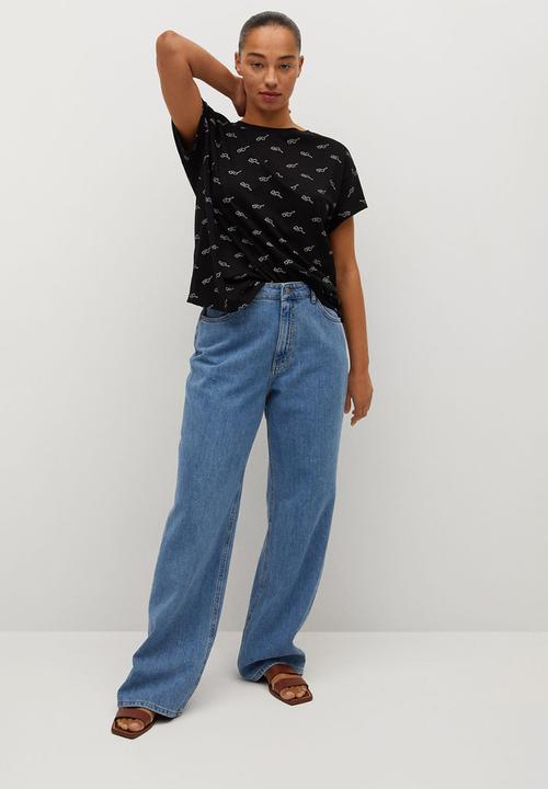 Violeta by Mango - Plus T-shirt easypri - black