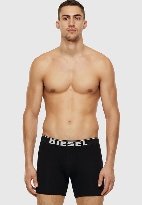 Diesel  - Umbx-sebastian 3pack long boxer - black & white